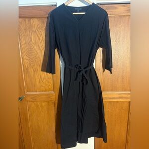 House of Lancry black maxi dress 3/4 sleeves size S